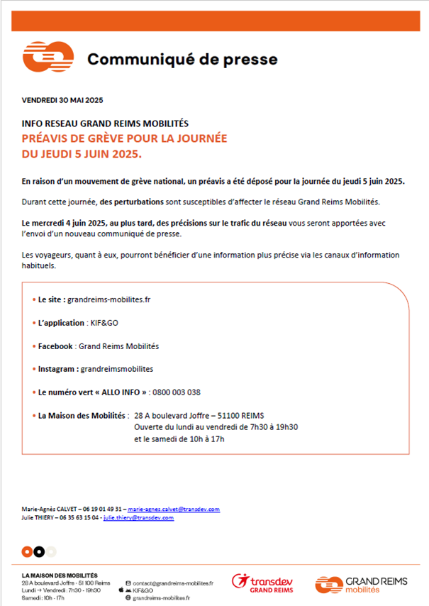préavis de grève